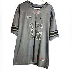 Nike Ohio State Buckeyes Jersey #15 Ezekiel Elliott Grey Camo Size XXL